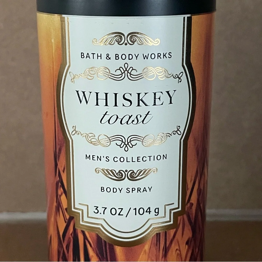 NWT Men’s Bath & Body Works Whiskey Toast Body Spray 3.7 Fl Oz